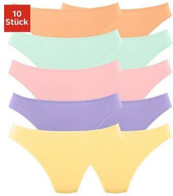 petite fleur String in klassieke unikleuren(set, 10 stuks )