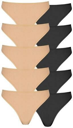 petite fleur String in mooie basic kleuren(set, 10 stuks )