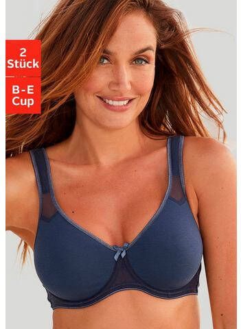 petite fleur T shirt bh met beugel en netinzetten(set, Set van 2 )