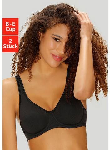 petite fleur T shirt bh met beugel, zonder vullingen(set, Set van 2 )