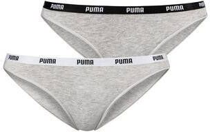 PUMA Bikinibroekje Iconic met smalle logo weefband(set, 2 stuks )