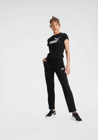 Puma Zwarte Ess Logo Tee dames maat XL