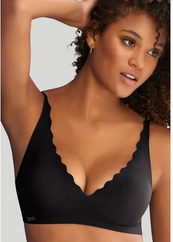 Sloggi Bralette bh Zero Feel Wavy met leuke boogranden