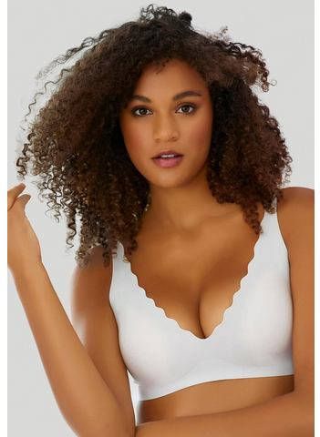 Sloggi Bralette bh Zero Feel Wavy met leuke boogranden