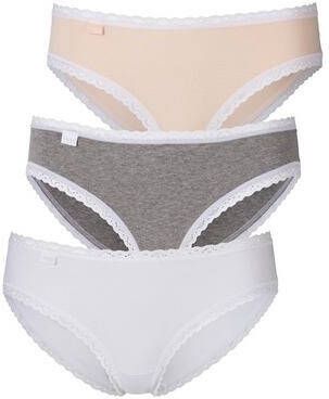 Sloggi Hipster met een fijn kantrandje(set, 3 stuks )