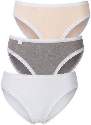 Sloggi Jazz hipsters met een fijn kantrandje(set, 3 stuks )