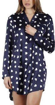 Admas Pyjama's/nachthemden Nachthemd met lange mouwen Love Heart