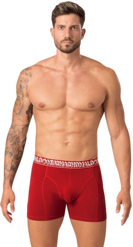 Muchachomalo Boxershorts 3 Pack Solid 379 , Groen, Heren
