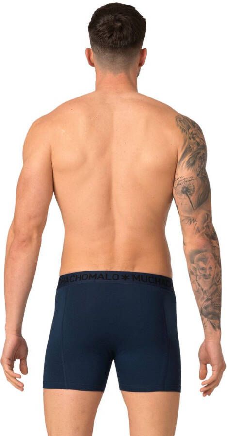 Muchachomalo Boxershorts MicroFiber 2 Pack Zwart Navy , Zwart, Heren