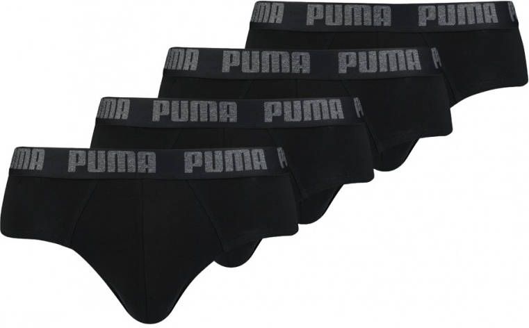 Puma Slips Basic Brief 4P Zwart