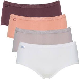Sloggi 4 stuks Basic Plus Midi Color
