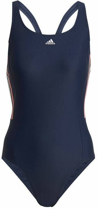 Adidas Performance sportbadpak donkerblauw/roze