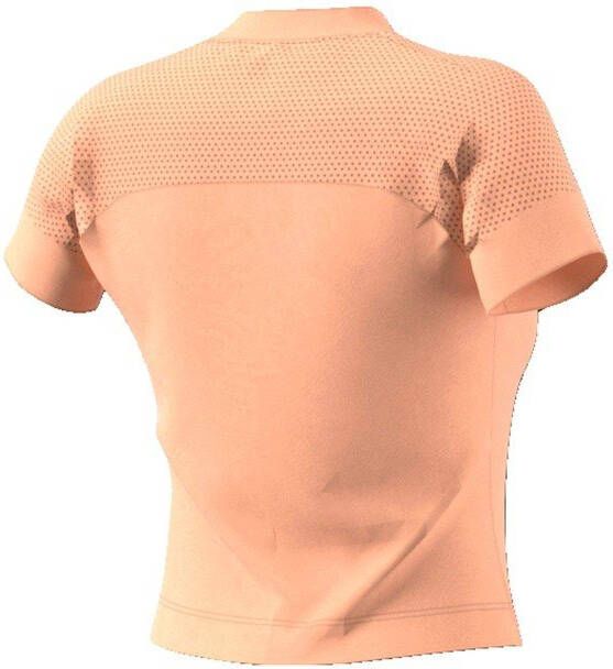 adidas Performance cropped sport T-shirt geel