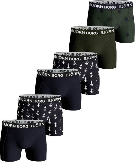 Bjö, rn Borg Bjö, rn borg 6 pack boxerhort groen/blauw