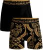 Muchachomalo Jongens 2 Pack Boxershorts Print/Effen online kopen
