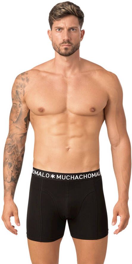 Muchachomalo Boxershorts Men Short Solid 3P Zwart