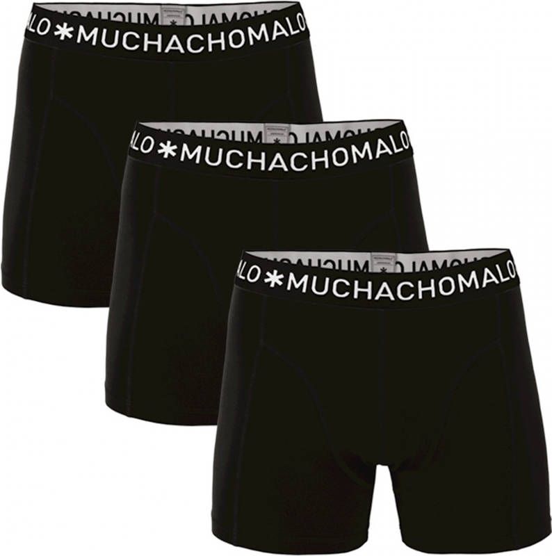 Muchachomalo Jongens 3 pack boxershorts effen