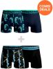 Muchachomalo Jongens 2+2 Pack Boxershorts Print/Effen online kopen