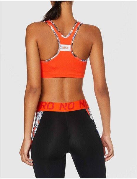 Nike Level 4 sportbh met all over print rood