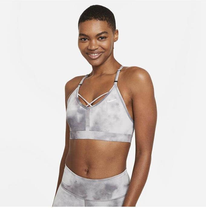 Nike Dri FIT Indy Icon Clash Gewatteerde sport bh met bandjes en lichte ondersteuning