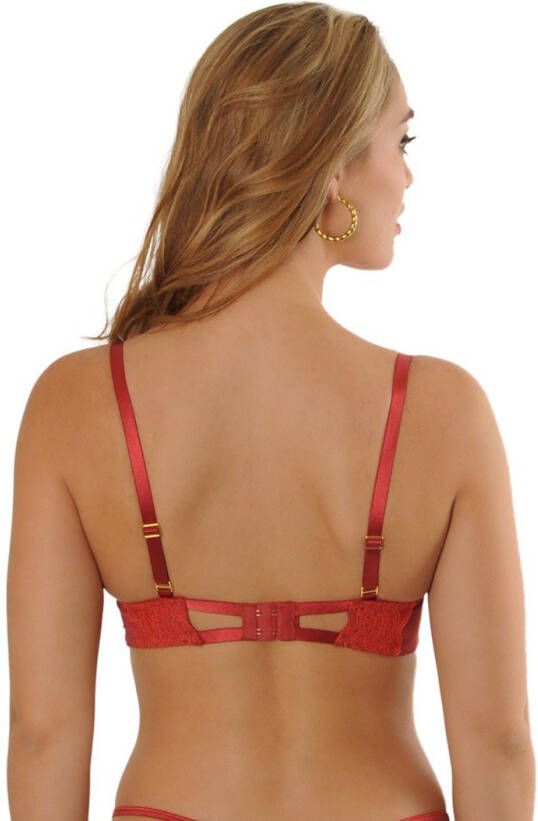 Sapph voorgevormde balconnet beugelbh Scarlet rood/oranje