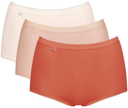Sloggi dames basic 3 pack maxi/roze/beige