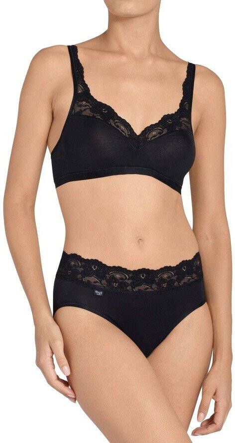 Sloggi Romance bh zonder beugel zwart