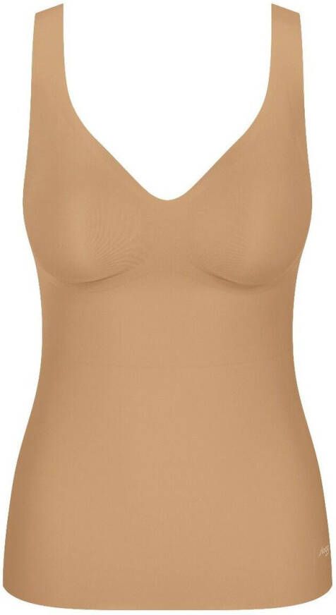 Triumph Behahemd Zero Feel Bra Shirt brede bandjes Van Sloggi bruin