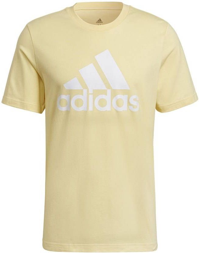 adidas T shirt Big Logo Geel/Wit