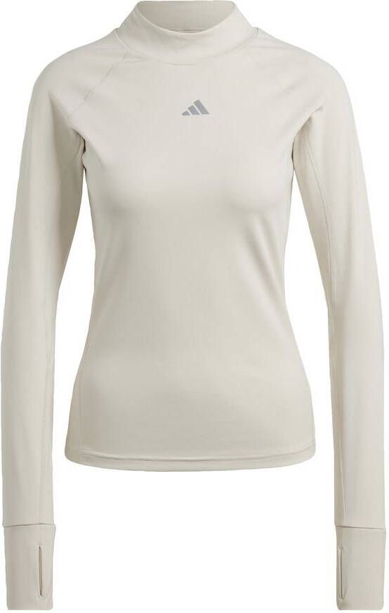 adidas Trainingsshirt Techfit Aeroready Warm Aluminium Vrouw