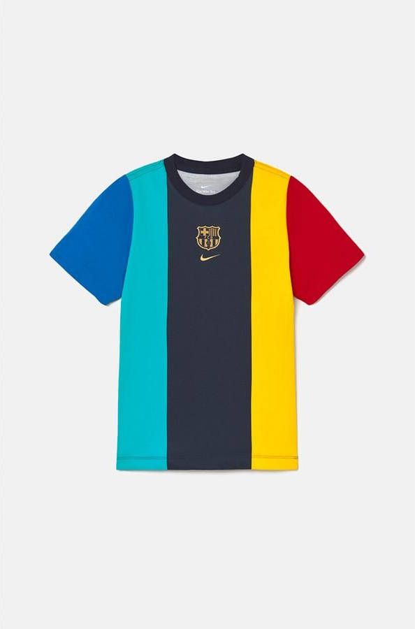 Nike Barcelona T shirt Voice Navy/Blauw/Goud Kinderen
