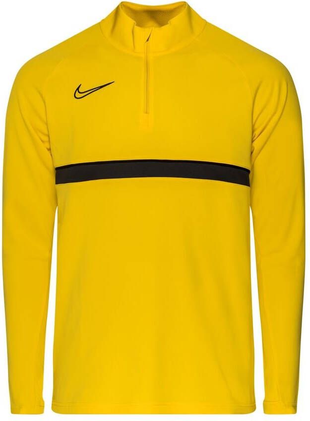 Nike Trainingsshirt Academy 21 Drill Top Geel/Zwart/Grijs