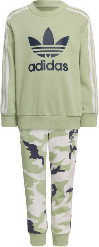Adidas Originals Adicolor joggingpak groen/lichtgrijs/donkerblauw