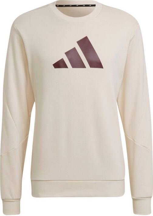 Adidas Performance sportsweater ecru/bruin