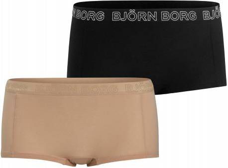 Björn Borg mini short(set van 2)beige/zwart