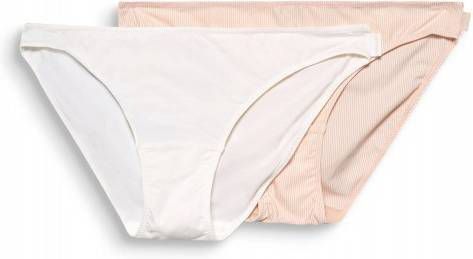 ESPRIT Women Bodywear slip Mackay(set van 2)wit/roze