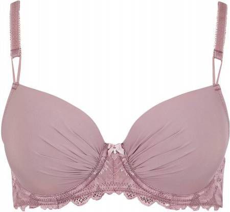 Lascana Bh met steuncups Mably met kant onder de buste
