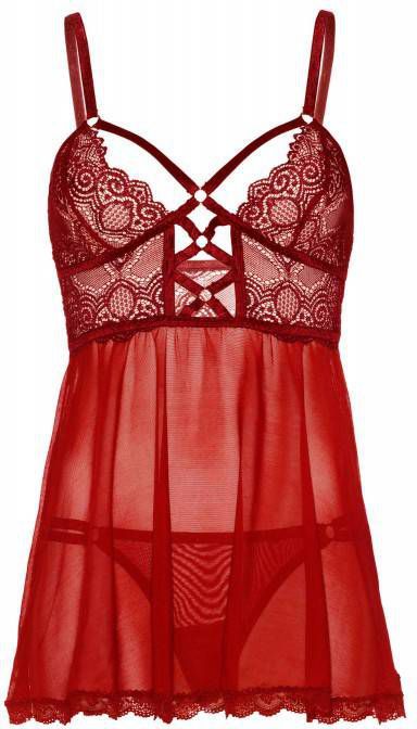 Leg Avenue slipdress met string bordeaux