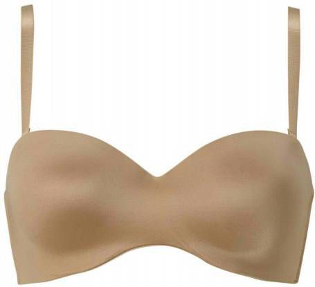 Maidenform voorgevormde strapless beugelbh beige
