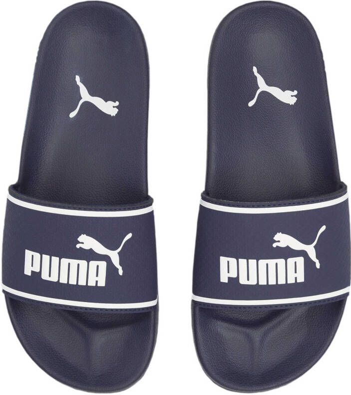 Puma Leadcat 2.0 badslippers donkerblauw/wit