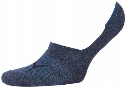Puma sneakersokken set van 2 denimblauw