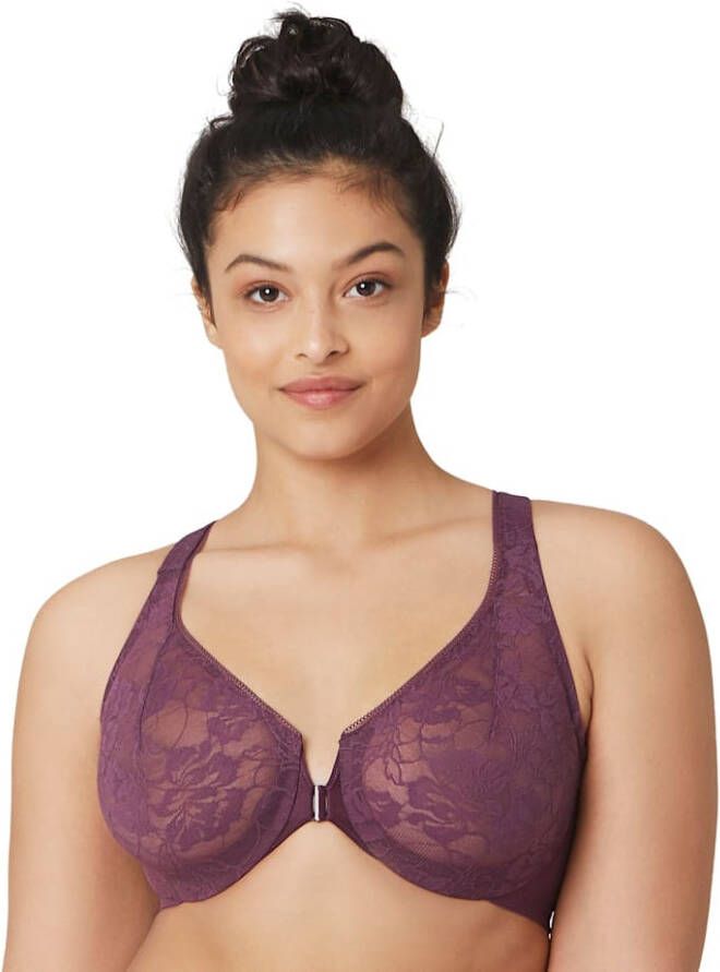 Glamorise Beugel bh in Wonderwire® design Prune
