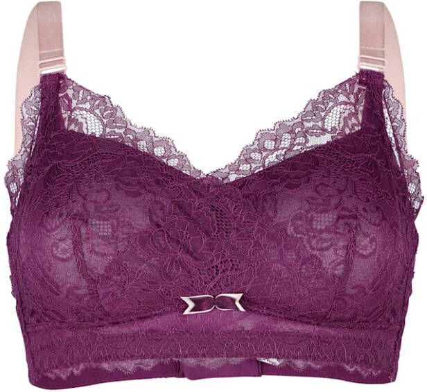 harmony Bh met drapering voor Aubergine