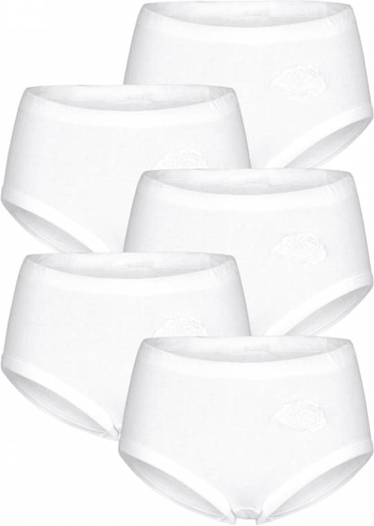 harmony Tailleslips met borduursel 5x wit