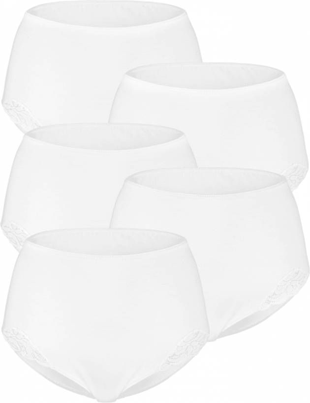 harmony Tailleslips met inzetten van kant 5x wit